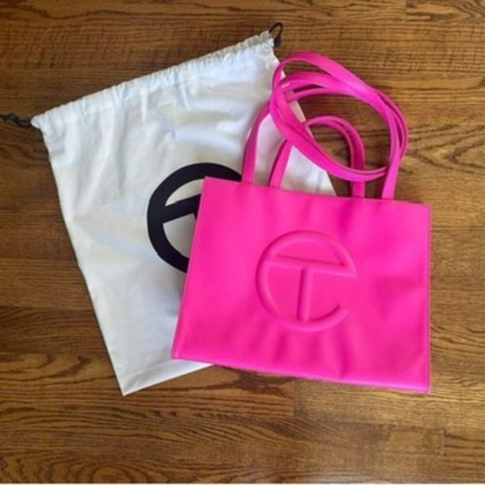 Telfar Neon Medium Shopping Bag Tote Azalea Pink {{SOLD OUT ON WEBSITE}}